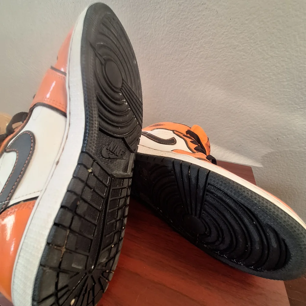 Jordan Kids Sneakers - Orange, White, and Black